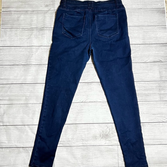 Blue High Waisted Jeans - Picture 3 of 4